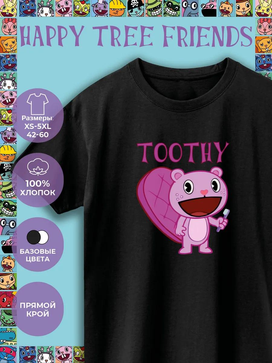 Happy Tree Friends Printed T-shirt - Toothy 3XL