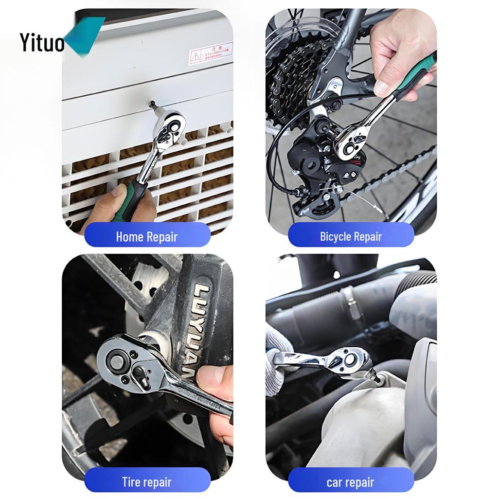 19-Piece Socket Bit Set, Chrome-Vanadium Steel, Imperial, Professional Auto Repair Tools - In Stock