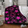 1pc Pink Star Pattern Blanket Warm, Cozy, And Soft, Suitable for Sofas, Beds, Cars, And Office Use.Perfect for Camping And Travel, Making It a Great G