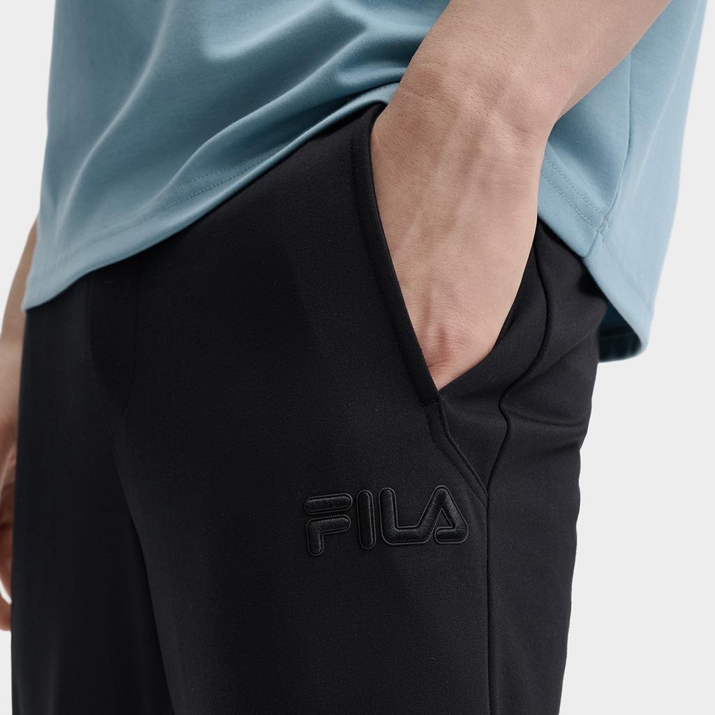 New FILA Heritage Knitted Sweatpants Men's Jet Black F11M438606FBK