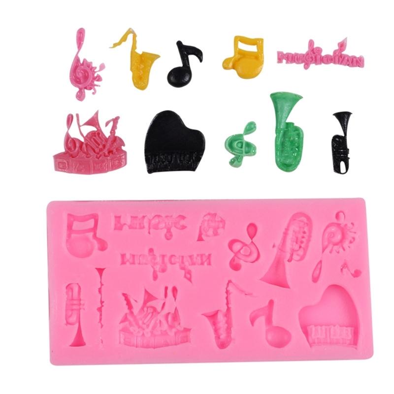

Reusable Piano And Musical Note Silicone Baking Mold For DIY Dessert Decorations 1