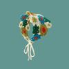 Retro Knitted Hollow Triangle Headband Daisy Strawberry Handmade Crochet Triangle Scarf Headgear Handmade Headscarf