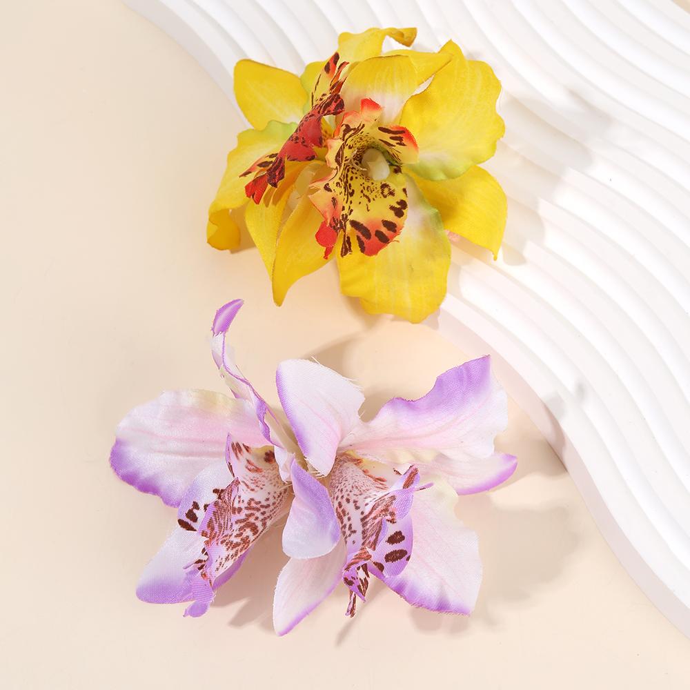 2Pcs Hawaiian Flower Hair Clips Hibiscus Floral Barrettes Women Artifical Flower Hairpins  Wedding Bridal Beach Party Accesories