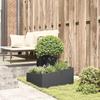 Garden Planter Black 60 X 60 X 50 Cm Cold Rolled Steel