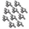 Lot de 10 broches décoratives en forme d'abeille, polyvalentes, pour vêtements, chaussures, sacs, cheveux