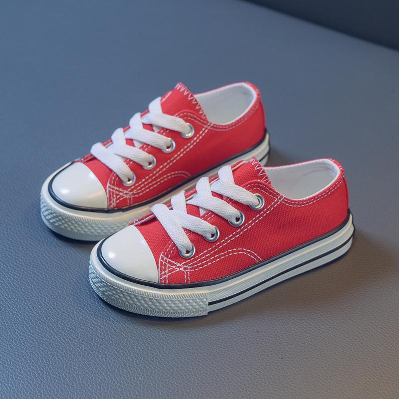 2026 Summer Korean Style Girls' Canvas Shoes: Soft Sole for Small, Medium, & Large Children – Ideal for School & Play