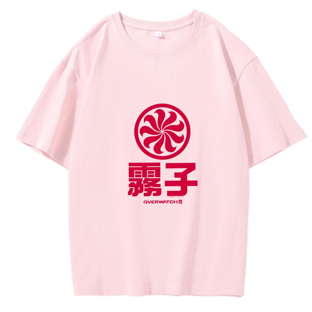 Overwatch 2 Kiriko Man woman T-Shirt Casual Short Sleeve Anime T Shirts 100% Cotton Graphic T Shirt Oversized 2023 Streetwear