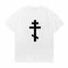 Design Russian Orthodox Cross Gold Jesus Christ Icon Glow TShirt Quirky Loose T Shirt For Unisex Male O Neck Camisas Cool Top Tee