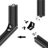Resilient Metal Profile Fasteners 90 Degree Connection Supports For 3D Printer Structures Cabinet Strengthening  Building