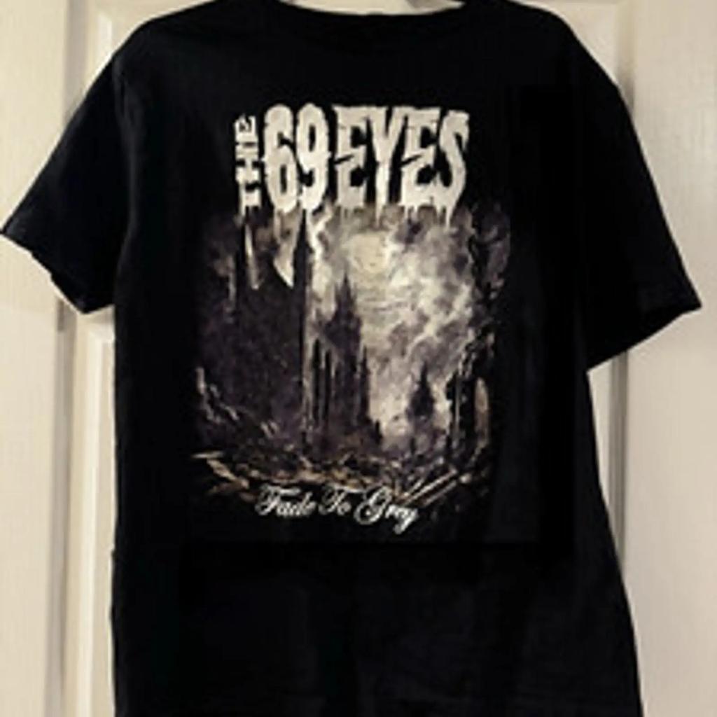 The 69 Eyes Band Fade To Grey Tour T Shirt Cotton Adult Vintage Comfortable Stylish Versatile Unisex Designer Clothes