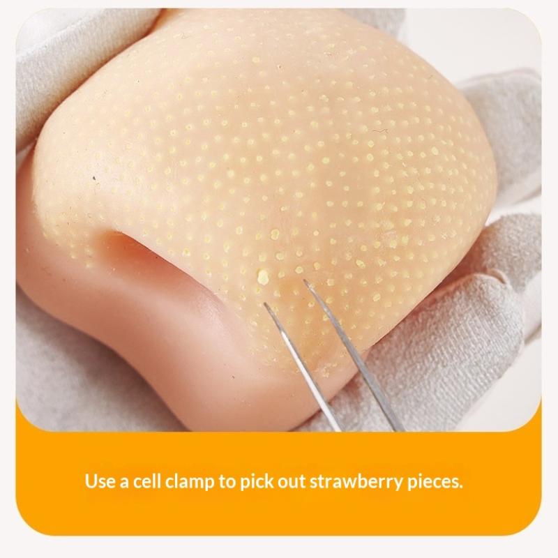 Pimple Toy Silicone Satisfying Pimple Pop Toy Reusable Stress Reliever Nose Game For Kids Boy Girls Adults Classroom Desk