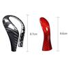 2PCS Red ABS Carbon Fiber Gear Shift Knob Cover Trim Fits Infiniti Q50 2014-2017