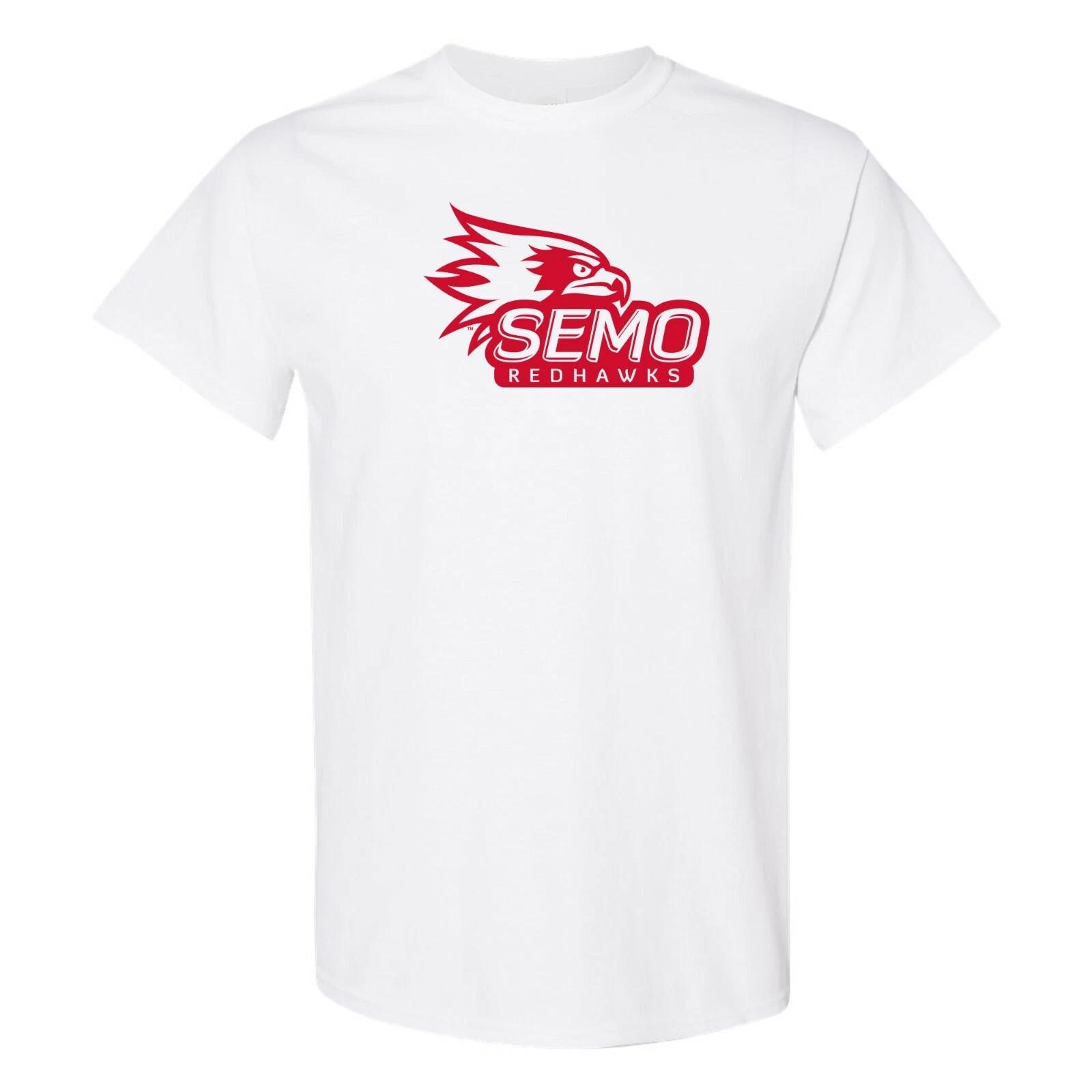 Southeast Missouri State Redhawks Primary Logo Short Sleeve T-Shirt - White L