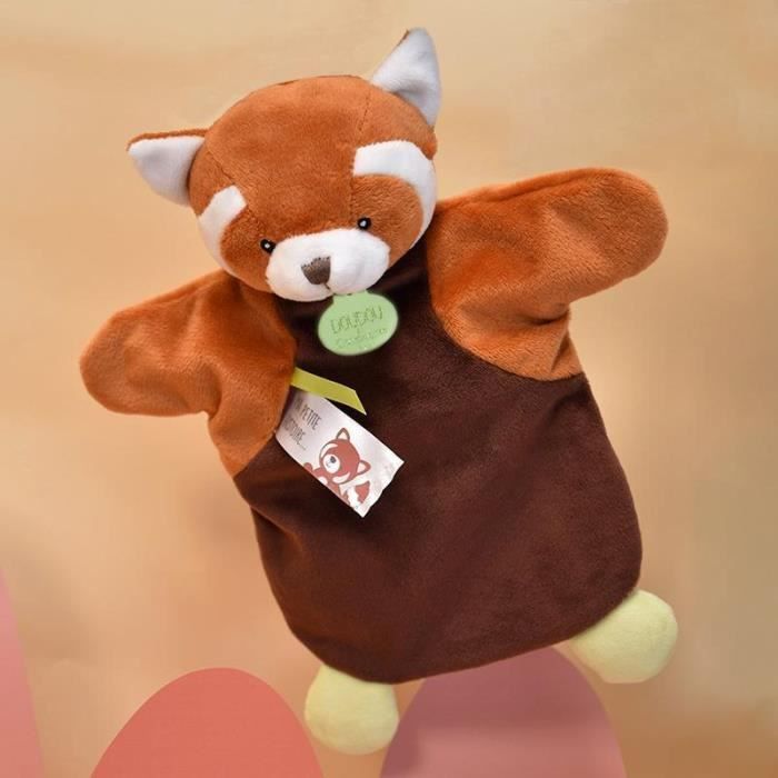 Marionnette Doudou & Compagnie Panda Roux - Orange - 25/34 Cm