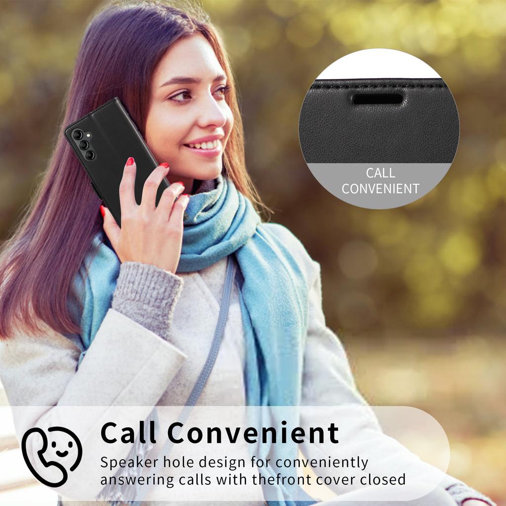 For Samsung Galaxy A15 5G/4G Case Side Magnetic Clasp RFID Blocking Leather Phone Wallet Cover