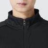 Under Armour Logo Knitted Jacket And Jogger Set With Stand Collar And Zipper Long Sleeve Men Activewear Black 23600304-001+23600704-001