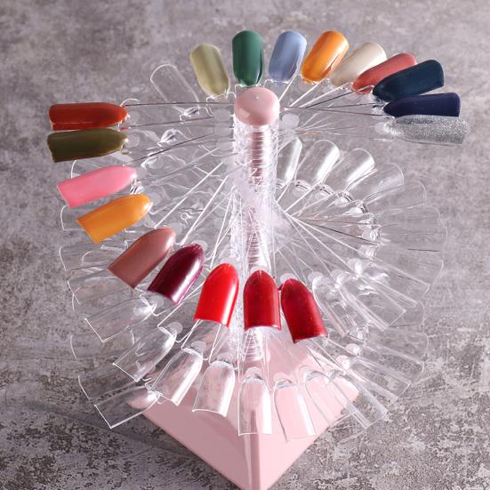 1 Set Nail Display Stand Reusable DIY Lightweight Spiral False Nails Display Shelf Practice Tool Household Supplies