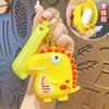 Japanese Cartoon Bared Teeth Dinosaur Change Bag Silicone Bag Portable Oblique Span Shoulder Bag Girls Change Bag