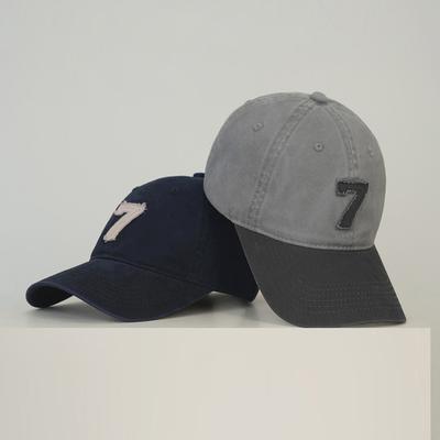 Color Block Sunshade Cap Couple Big Head Baseball Cap