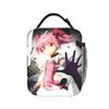 Anime Puella Magi Madoka Magica Insulated Lunch Bag Thermal Bag Reusable,Meal Container Comic Large Tote Lunch Box Food Handbags