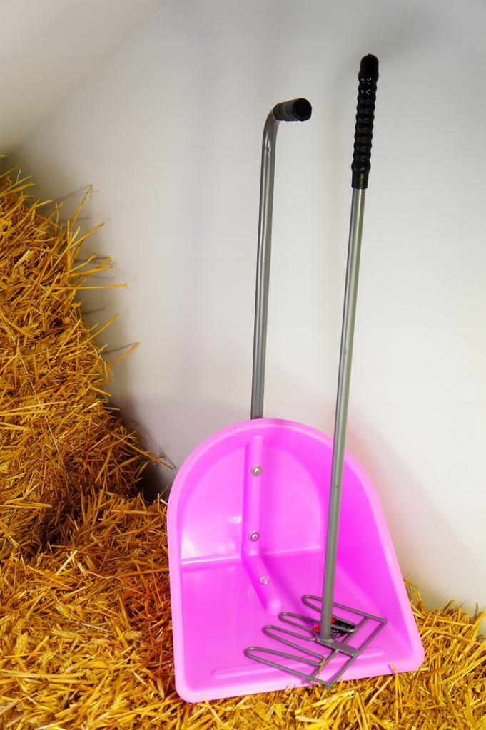 York Horse Stable Stall Cleaning Kit PINK - Excrement Collector