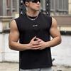 American Style Men's Summer Wide Shoulder Cotton Fitness Vest Casual Sports Running Sleeveless Top