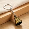 Keychain Pendant Traditional Pattern Retro Bell Design Crisp Ringing Sound Key Holder with Metal Key Ring Backpacks Suitcases Accessory