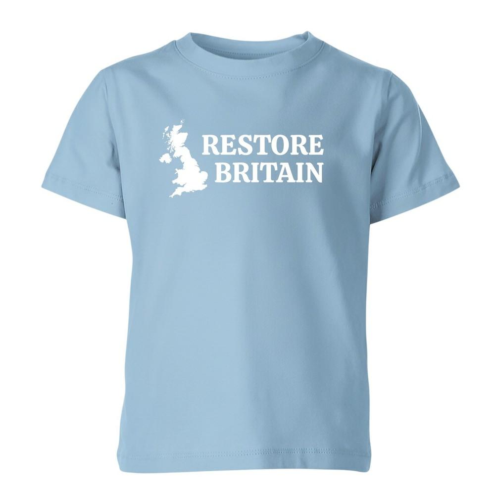 Restore Britain T Shirt Rupert Lowe Politics Patriot British Anti Labour Unisex