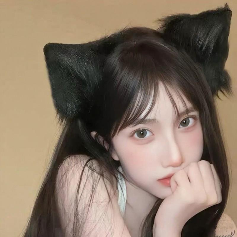 Handmade Cat Ear Hair Clip Set Cute Furry Animal Ears Headband Cosplay Anime Kawaii Style Women Men Unisex Accessory