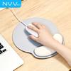 NVV Mouse Wrist Rest Pad, Wrist Support Handrest Mouse Pad, Memory Foam Non-Slip Integrated Office Typing Ergonomic Office Mouse Pad, M7 Silver Gray