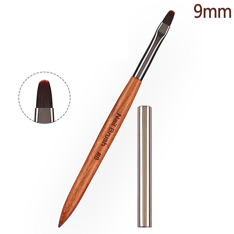 1Pcs Manicure Pen Sandalwood Rod Pull Line Painting Flower Hook Line Painting Gradient Smudge Light Therapy Brush Nail Art Tools