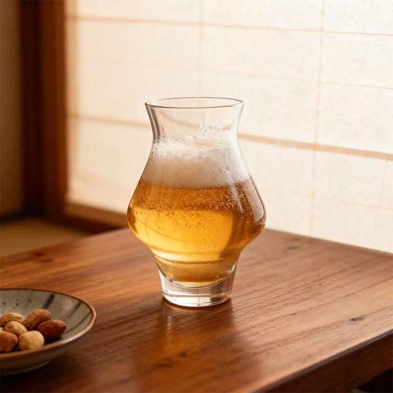 Křišťálově čistá degustační sklenice na pivo Široký baňatý tvar Japonský design Zlepšuje aroma Perfektní pro Stout Porter Nezbytnost pro domácí bar