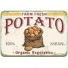 Vintage Potato Metal Sign Cafe Bar Home Decor Tin Plaque Wall Art