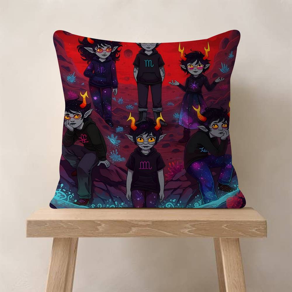 Popular Internet Anime HHomestuck Personalized Pillow Cover Kids Bedroom Wild Party Decor Pillowcase Kid Birthday Shower Gift