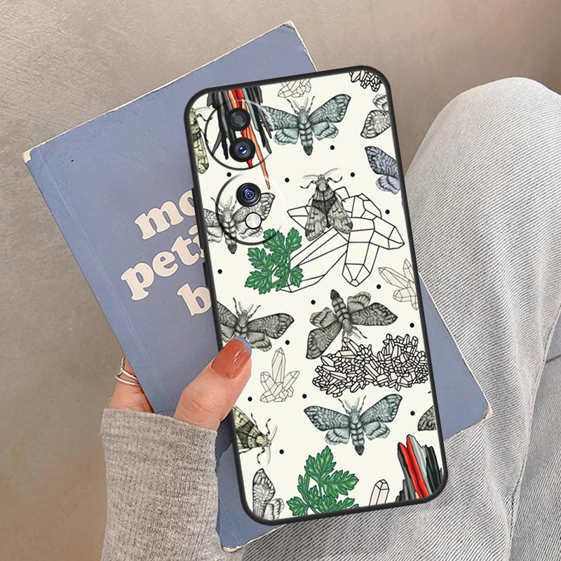 Moths insects botanical butterflies Case For Honor Magic 8 5 6 7 Pro Cover For Honor 400 200 Lite 50 70 90 X8a X8b X9a X9b X9c
