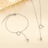 Necklace Cat Bell Korean Version Simple Niche Versatile Retractable Collarbone Chain Premium Durable Quality Useful