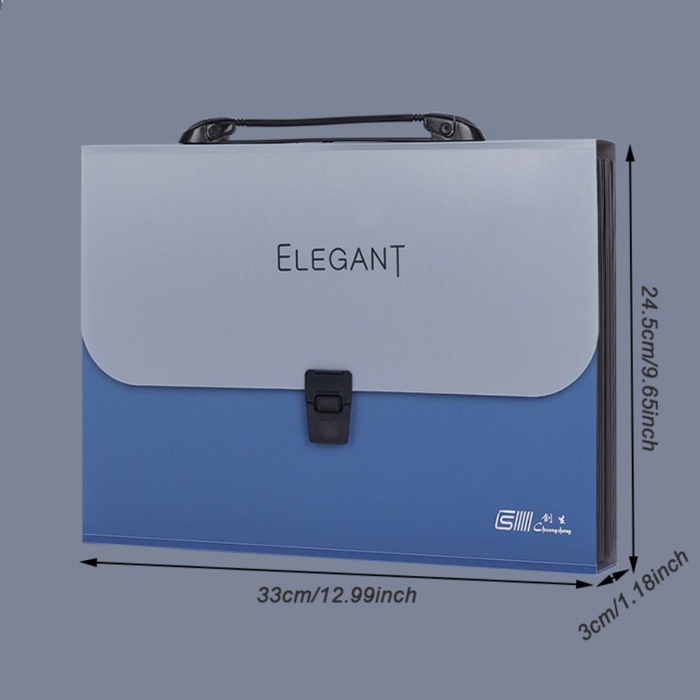 A4 Storage Briefcase 13 Layer Document Pack Portable Expanding File Folder