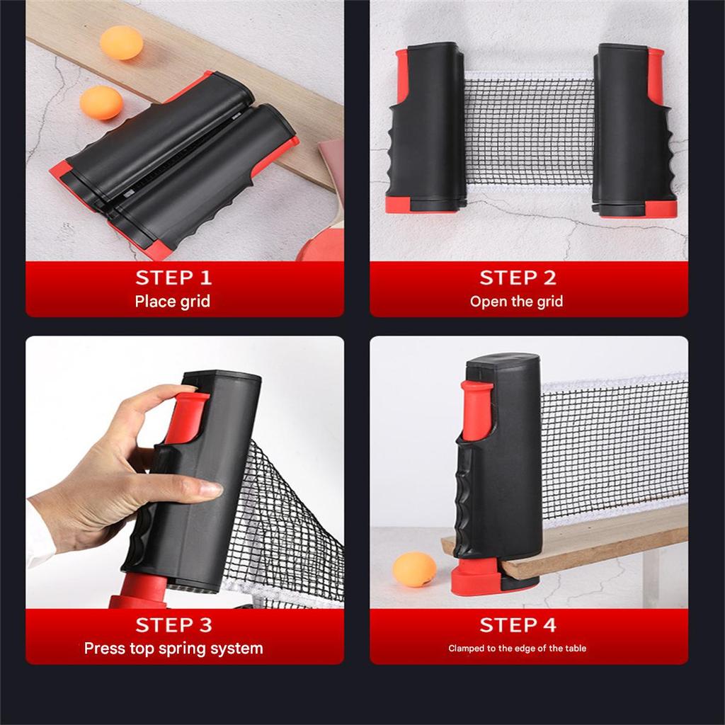 Home Entertainment Table Tennis Net Frame Thickened Portable Table Net Cloth Blocking Net Ball Net Free Retractable Net Outdoor