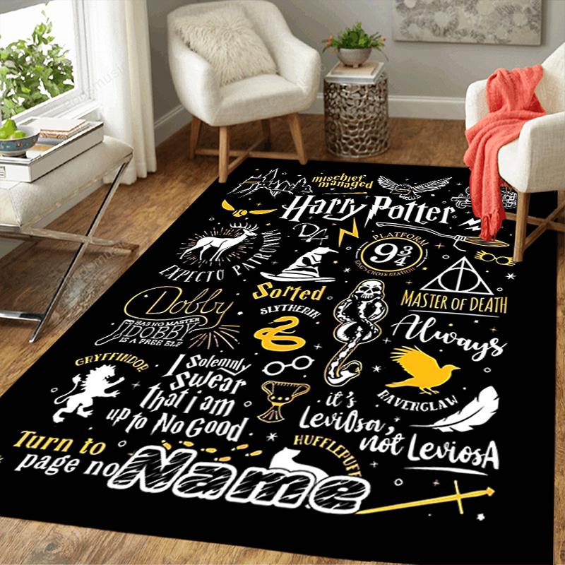 Custom 1Pc Magic Night Owl Castle Rug Office Carpet Indoor Outdoor Entrance Doormat Nonslip Soft And Comfortable Living Room D2915108