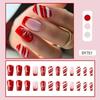 24pz Unghie Finte Corte Lucide Stile Balletto Unghie Fiocco di Neve Bianco Unghie Finte Francesi Per Donne Ragazze