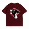 Dragon Ball Goku Oozaru Saiyan Silhouette Print Tshirt Casual Short Sleeve Cotton Anime Streetwear Unisexs Tshirt