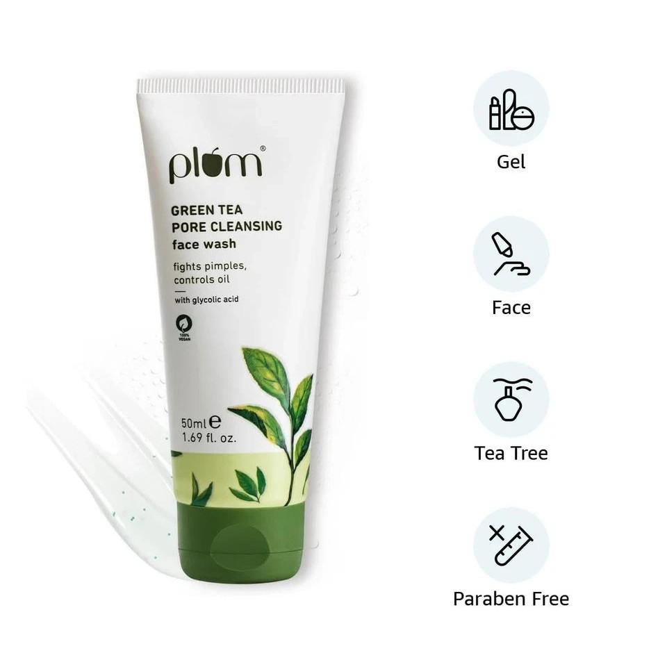 Plum Green Tea Pore Cleansing Face Wash for Oily Women & Men | 50ml