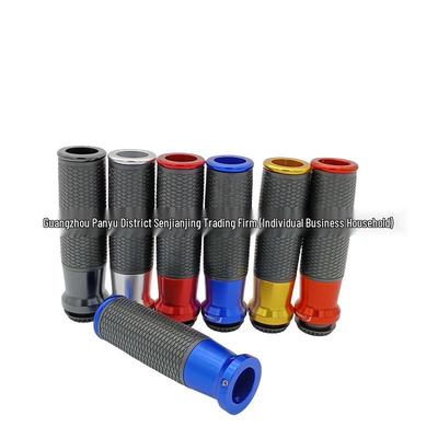 Retro CNC Aluminum Motorcycle Handlebar Grips