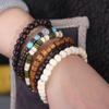 5/6 pcs/set Bohemian Style Bead Bracelet Set Wood Hand Ring Retro Men Bracelets  Male