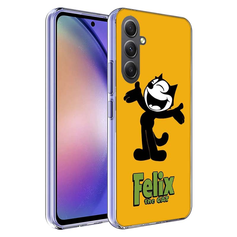 F-Felix die Katze Lustige Handyhülle für Samsung A17 A37 A57 A07 A16 A26 A36 A56 A06 A02S A12 A22 A32 A52S A04S A14 A24 A34 A54 A03