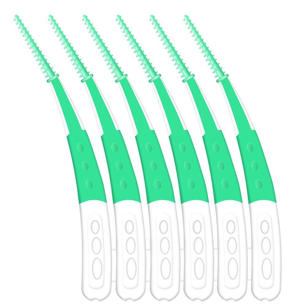60Pcs Tooth Cleaning Orthodontic Interdental brush Soft Bristle Tooth Cleaning Device Unisex