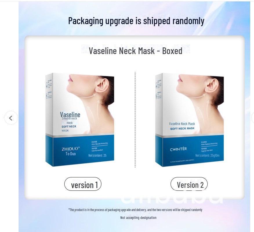 Zhiduo Vaseline Zarte & Glatte Halsmaske - Feuchtigkeitsspendende Creme zur Aufhellung von Halsfalten