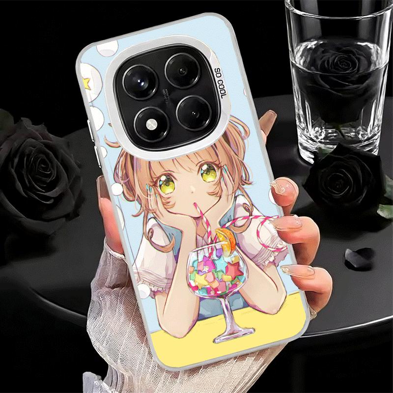 CardCaptor Sakura Anime Weiche Handyhülle für Xiaomi Redmi Note 13 14 15 Pro Plus 12S 12 11S 11 11T 10S 10 Stoßfeste Hülle Rückseite S