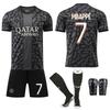 Sezonul 2023-24 Set Tricou Rezervă Paris II Nr.. 7 Mbabpe 10 Dembele Fotbal 19 Li Gangren