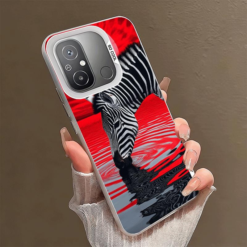 Zebra Stripe Black White Soft Phone Case for Xiaomi Redmi 15C 15 14C 13C 12C Poco X5 X6 X7 Pro X3 F8 F7 Ultra M8 13 12 Cover Bac